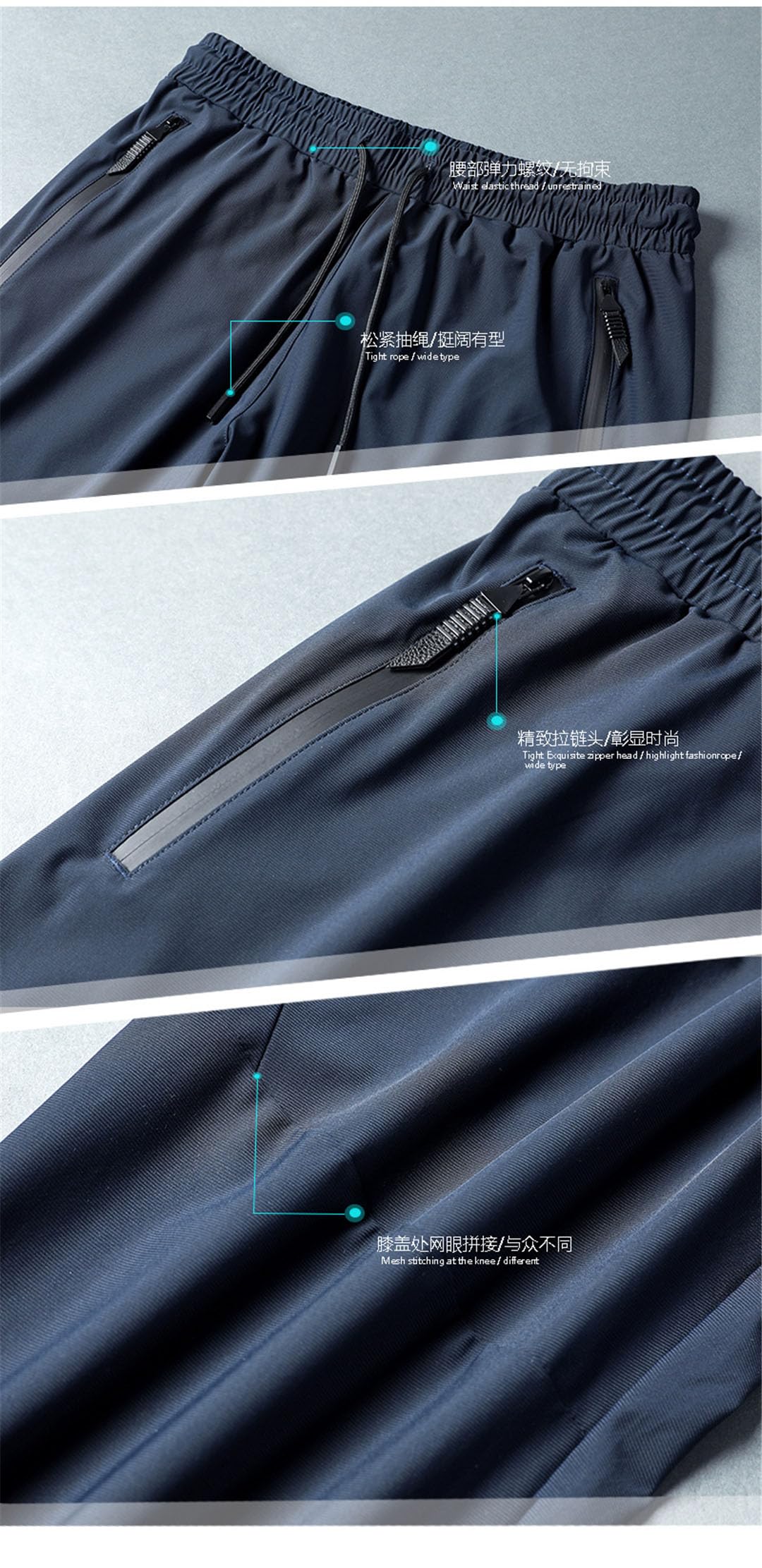 Vogrtcc Pantalones Deportivos para Hombre Pantalones Elásticos para Correr