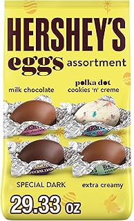 HERSHEY'S Assorted Flavored Eggs, Easter Candy Bulk Bag, 29.33 oz
