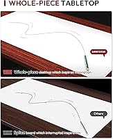 Vista 5 de SANODESK - Escritorio eléctrico de pie de 60 x 24 pulgadas, escritorio integral de altura ajustable, con controlador de 6 botones, escritorio