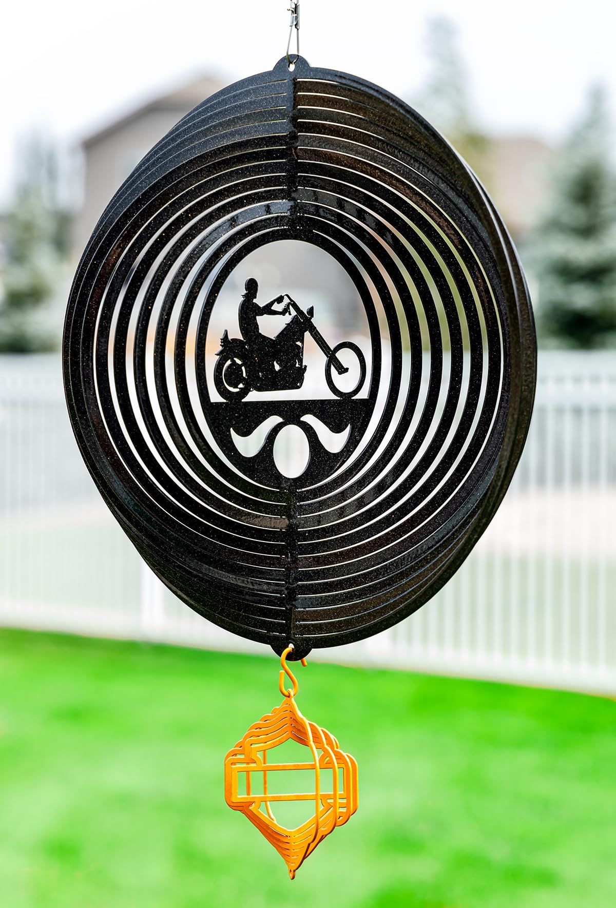 Metal Wind Spinners WYOMING COWBOYS Mini Collegiate Swirly Metal