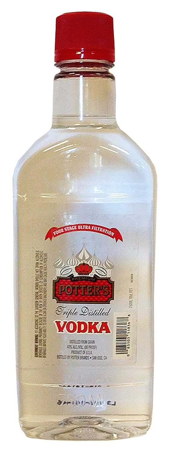 Potter's Vodka Traveler 12/750, 25.4oz