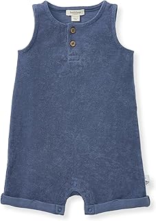 baby-boys Sleeveless Rompers, 100% Organic Cotton One-piece Coverall and Layette Set
