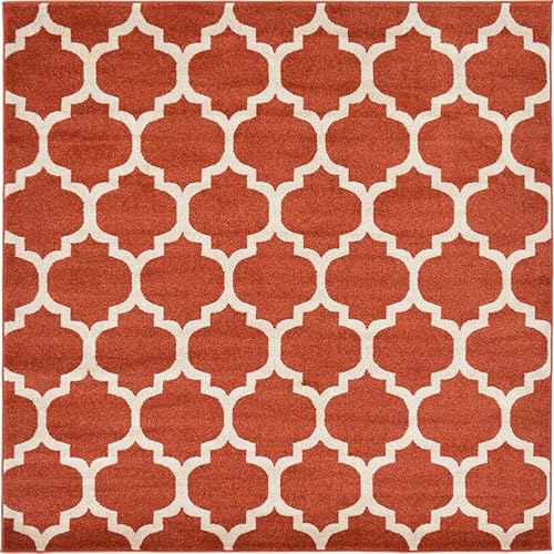 Vista 436 de Unique Loom Trellis Collection - Alfombra estilo marroquí de enrejado gris oscuro (8' 0 pies x 11' 0 pies)