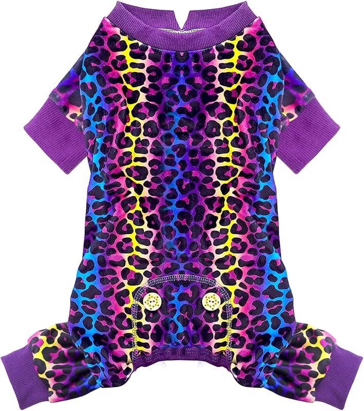 Pijama de Veludo para Cães Pequenos KYEESE com Estampa de Leopardo