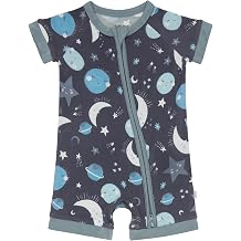 Little Sleepies Shorty Pajamas, Viscose from Bamboo Short Sleeve Romper PJs