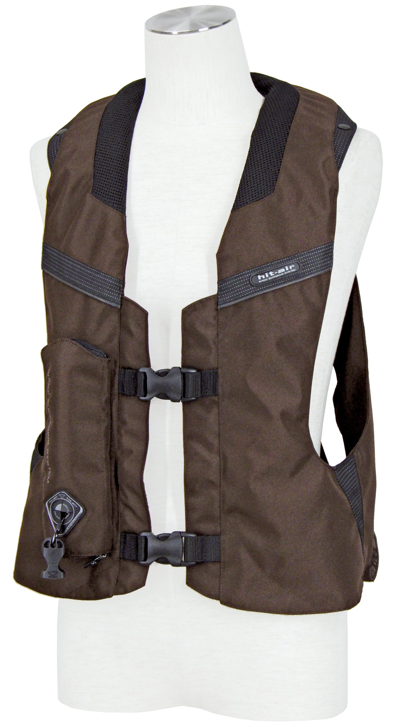Amazon.co.jp: hit-air エアバック付ベスト MLV-C ブラウン 2XL （2XL