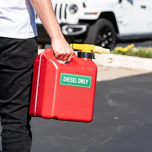 Miniatura 4 de Sutter Signs 6 calcomanías diésel y solo gasolina para tanque de combustible, calcomanías adhesivas resistentes a la intemperie para camiones,