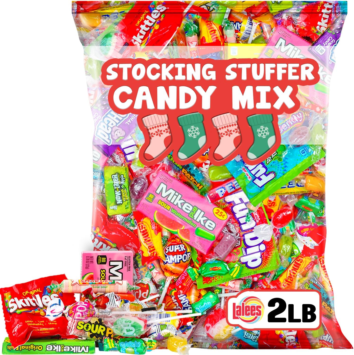 Lalees Candy Variety Pack - Pinata Stuffers - Bulk Candy - Assorted Candy - Individually Wrapped Candy - Party Mix - Candy Assortment (2 Pounds)