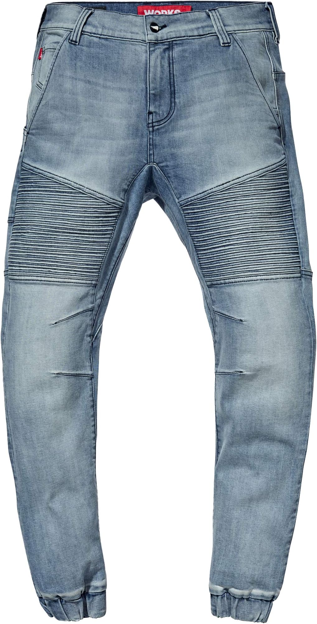 SAINT Works Flight Pants - Premium Denim Work Jeans Made with Dyneema Fiber - The World's Strongest Denim (Bleached, 34)