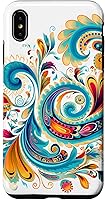 Vista 11 de Turquoise Paisley Boho Chic Case for iPhone 17