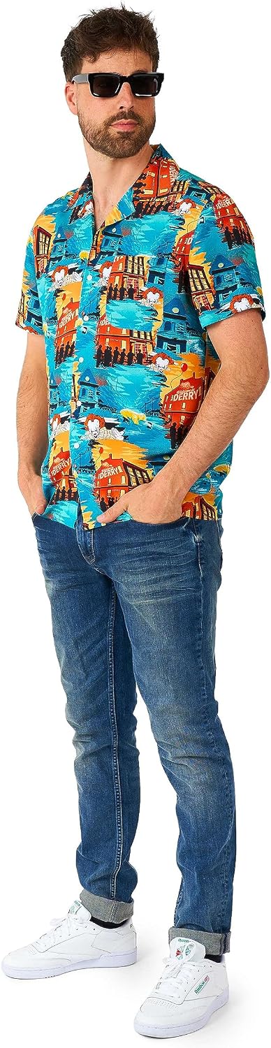 Opposuits Men's Shirt Short Sleeve Pool Life