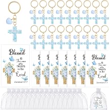 Nosiny 24 Sets Cross Keychain Christian Gifts Women Resin