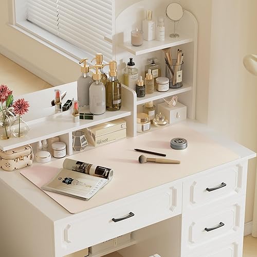 Miniatura 217 de Aothia Tapete protector de escritorio, alfombrilla para mouse, antideslizante, impermeable, de piel sintética, secante de escritorio, para Verde