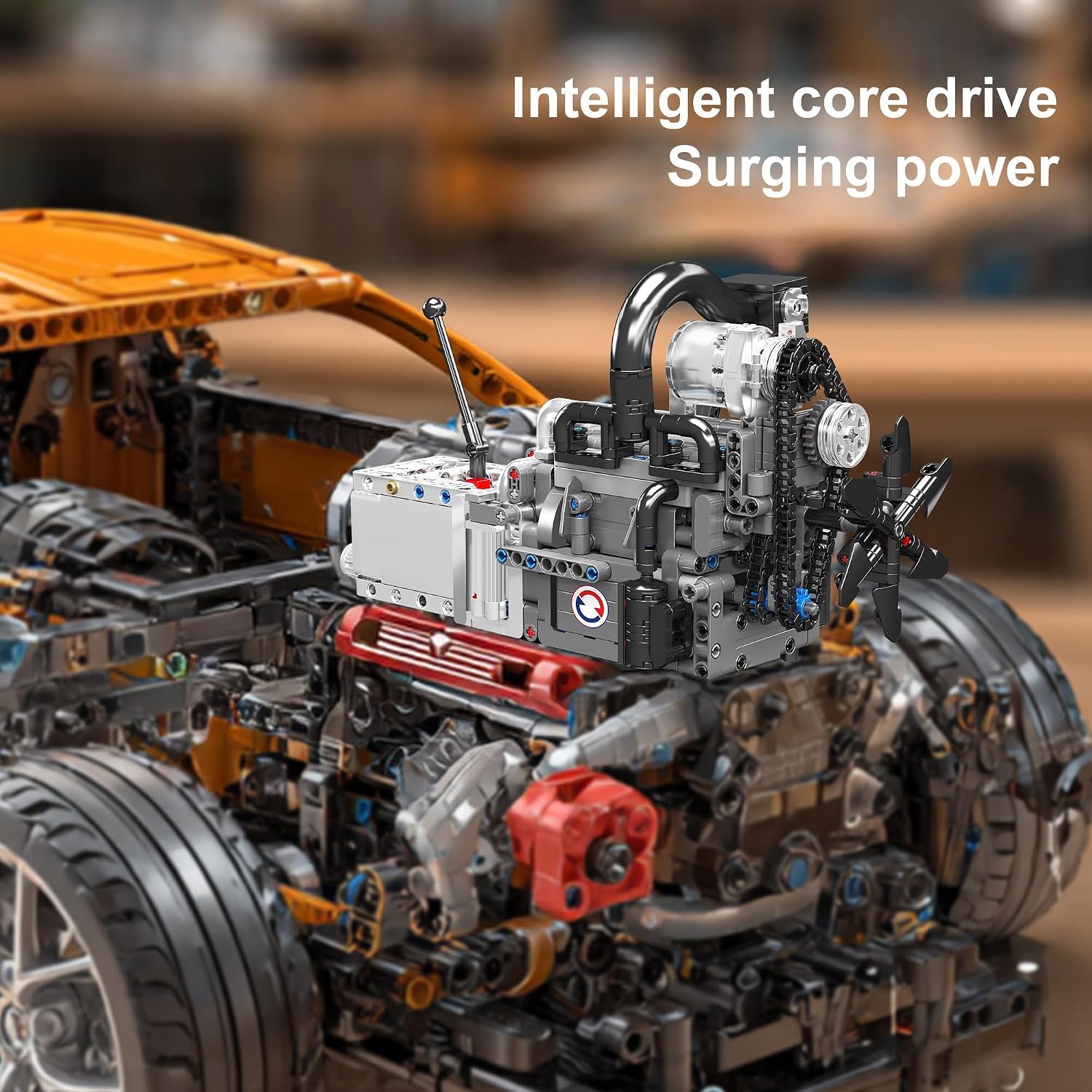 Mould King 10212 Rotary Engine Model Building Kit, 1130+ Pieces Motorized Wankel Engine Assembly Set with Dynamic Internal Rotor Movement, Engineering Desktop Display