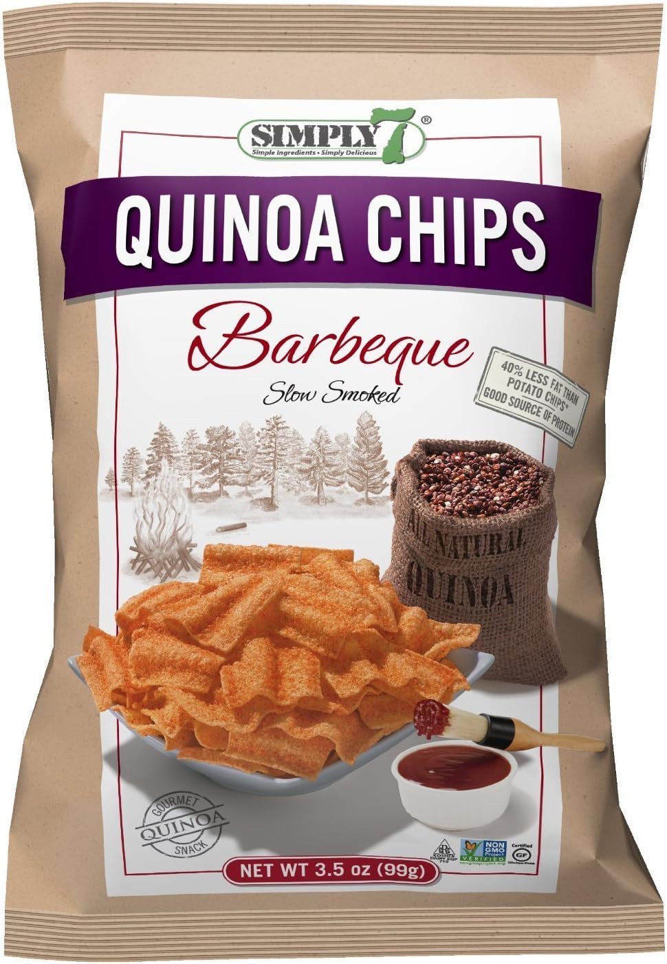 Simply 7 Quinoa Chips Barbeque 3.5 oz (pack of 2)