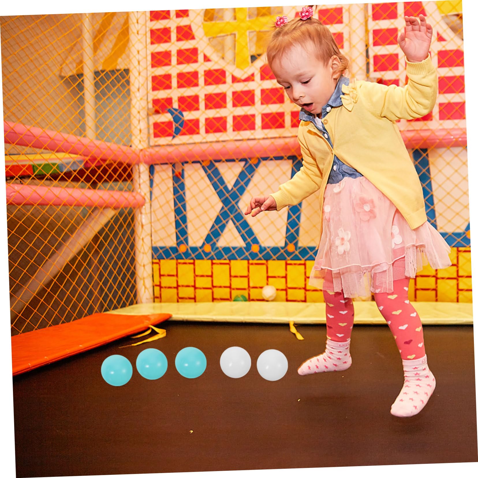 Beaupretty Bolas de Piscina Infantil 100 Piezas Plástico Verde y Blanco