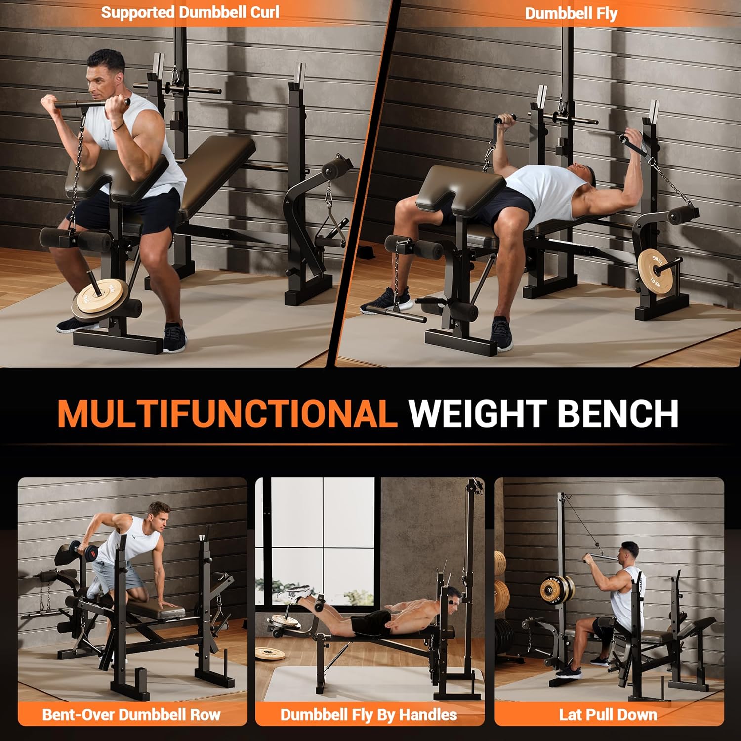 Transform Your Home Workouts: The Ultimate 7-in-1 Weight Bench Set Review!