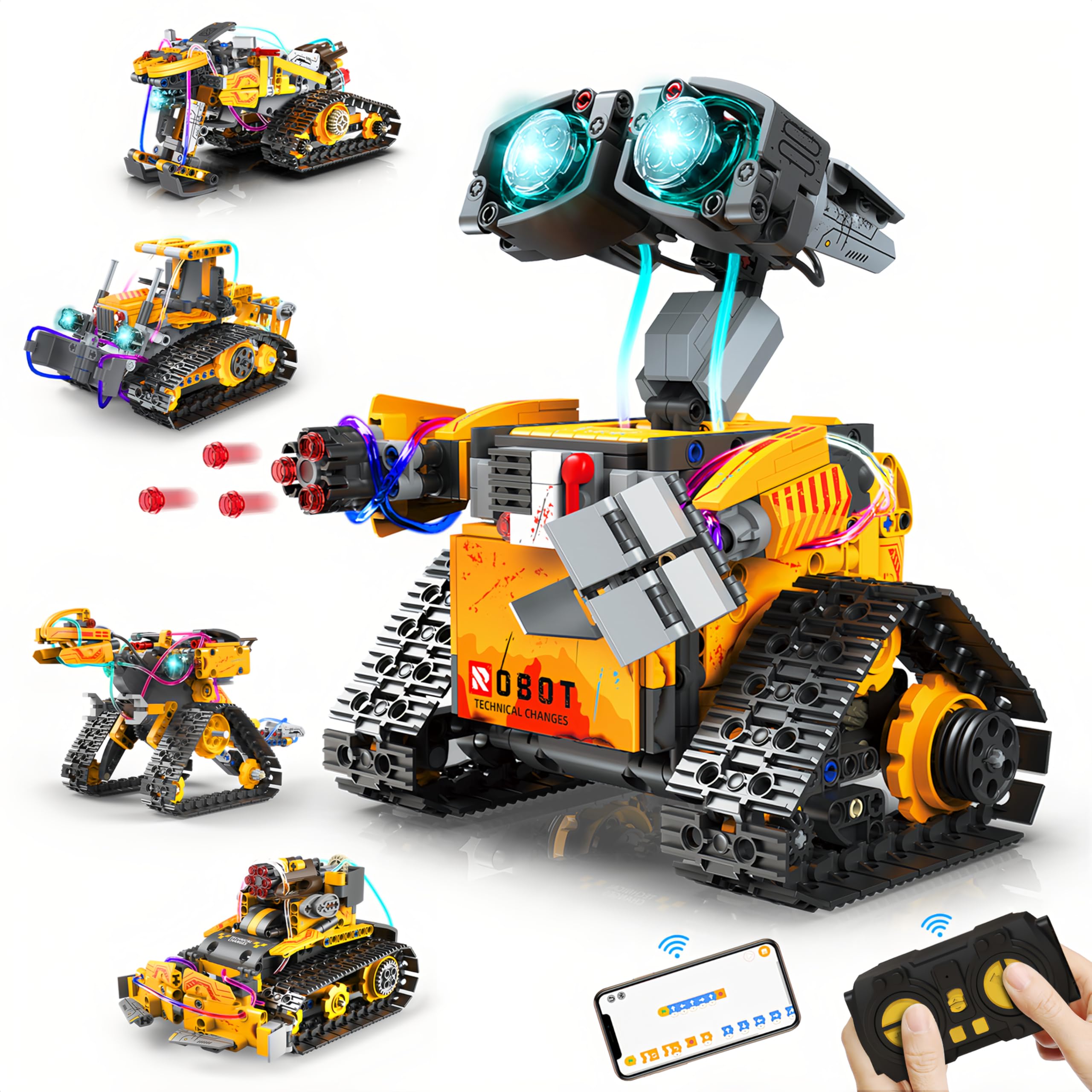 Amazon.com: Yerloa 673PCS Robot Toys for 8-12 Year Old Boys Gift