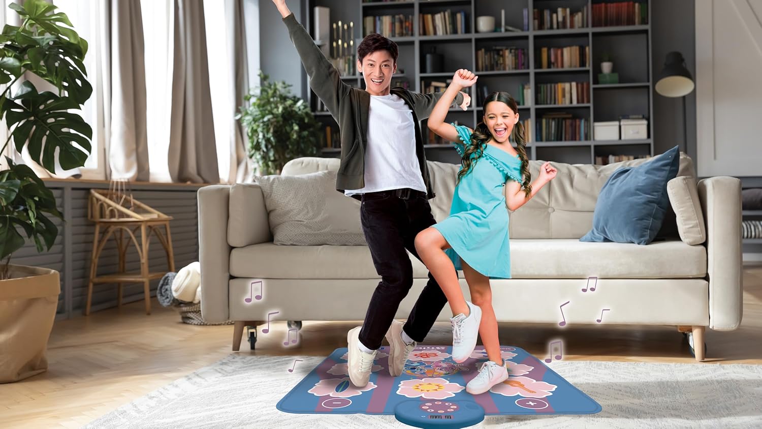 Lexibook, Disney Stitch, Bluetooth and Luminous Electronic Dance Mat with 6 Game Modes, Pink, DM10D