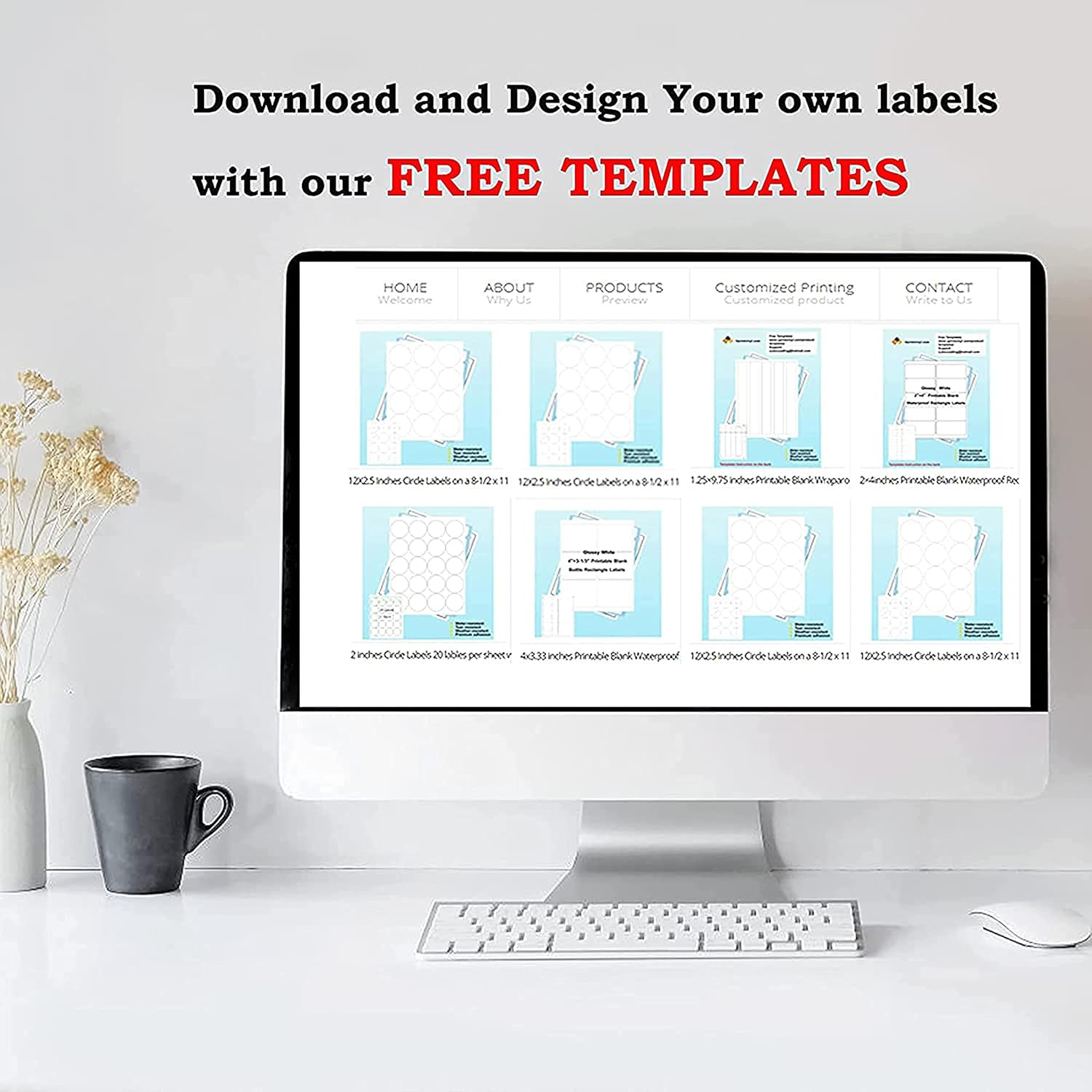 Glossy White Waterproof Sticker Shipping Labels, 4" x 5" 4 Up Vinyl Address Lalebs for Laser or Inkjet Printers, 20 Sheets 80 Total Permanent Adhesive Labels - Image 4