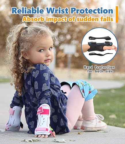 Miniatura 3 de Simply Kids Protective Gears Cambo Set I Rodilleras, coderas, guantes de bicicleta y muñequeras para niños y niñas pequeños I One Set para todos los