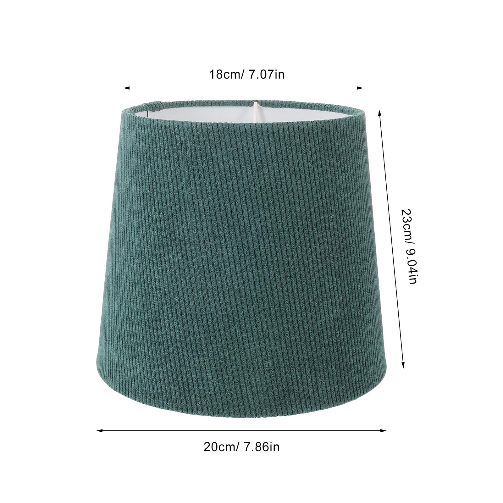 Paralume in tessuto per lampada da scrivania per camera da letto e soggiorno - 7,1" superiore x 9,1" inferiore x 7,9&; di altezza. Copertura in tessuto a tamburo per lampada da