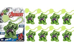 JA-RU Marvel Hulk Sticky Hands Stretchy Toys (8 Hulk Packs) for Hulk Party Bags