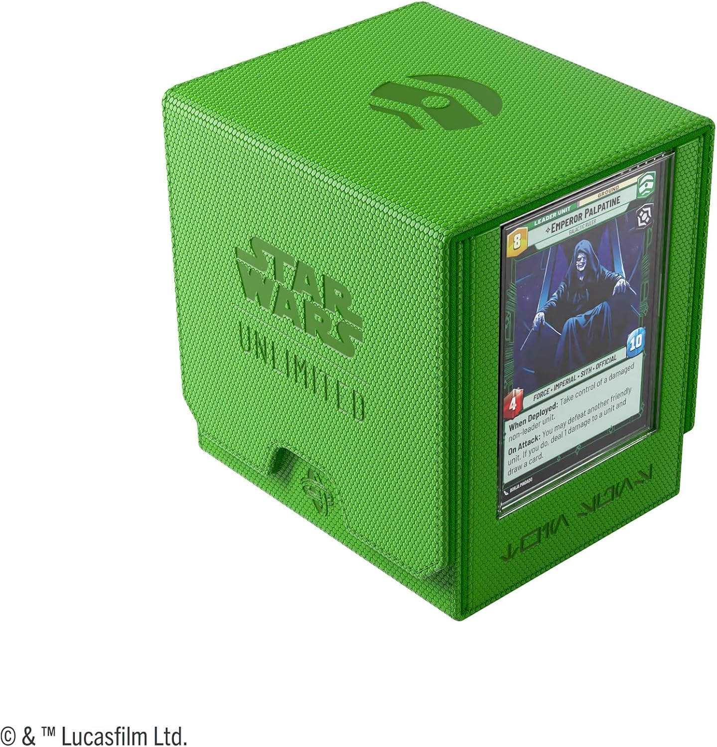 Gamegenic Star Wars Unlimited Twin Suns DECK POD - Premium Deck Box with UV-Protected Card Cases, Holds 100 Double-Sleeved Cards, Designed for the Star Wars Unlimited TCG, Green Color, Made