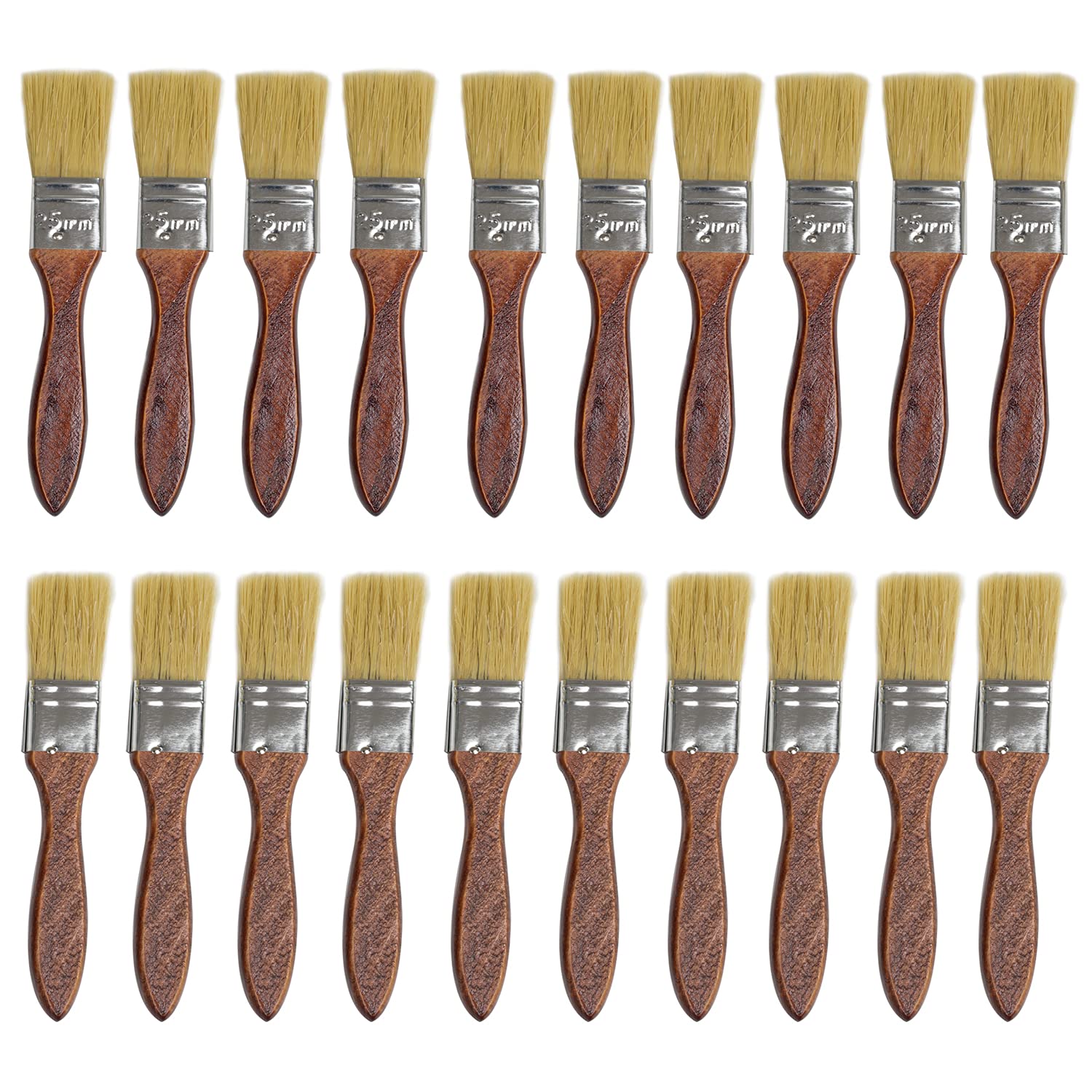 Metany As Picture 20Pcs Paint Brushes Bristal Chip Brushes 1Inch For Walls Paint,Gesso,Glues,Varnishes,Stains,Artwork Multi-Purpose Projects