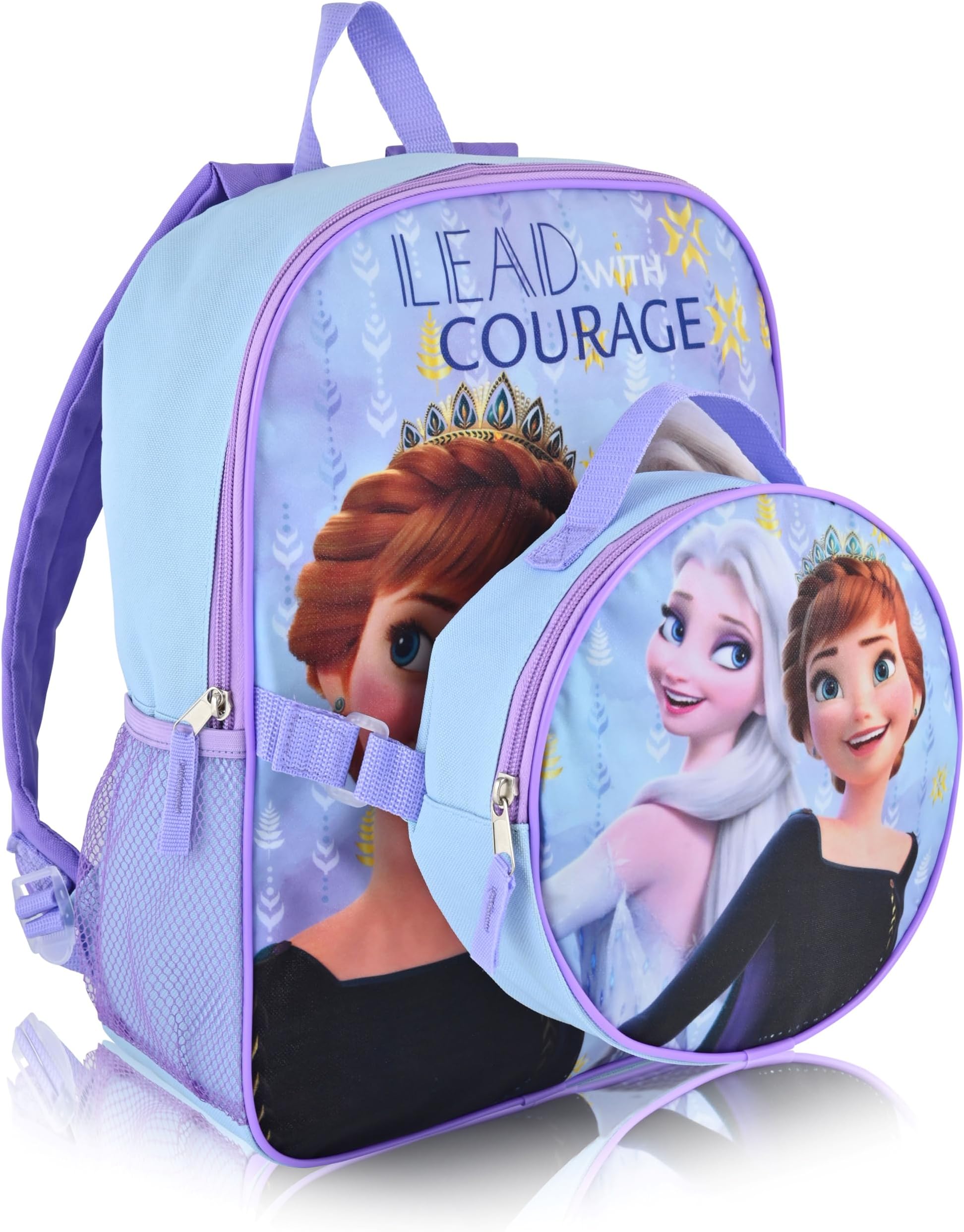 Disney Backpack for School and Lunch Box for Kids | Kids Knapsack and Insulated Lunch Bag Lunch Box for Girls, Boys, Toddlers