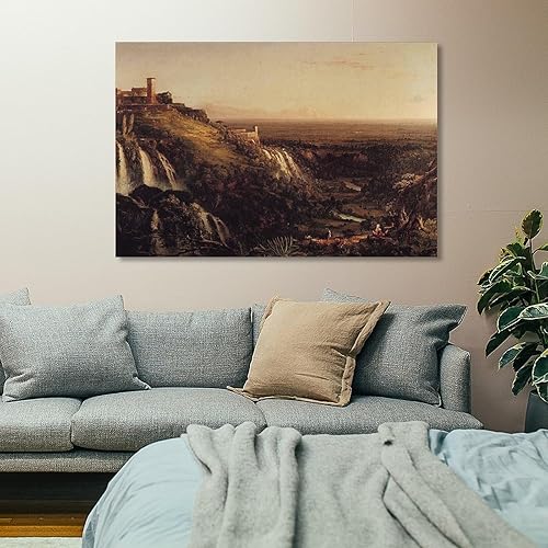 Miniatura 7 de Thomas Cole The Cascatelli, Tivoli, Looking Towards Rome (View of Rome from Tivoli) Canvas Art Poster And Wall Art Picture Print Modern Family