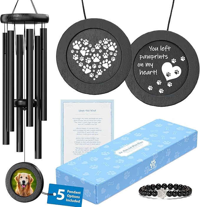 Dog Memorial Wind Chime 28 inches