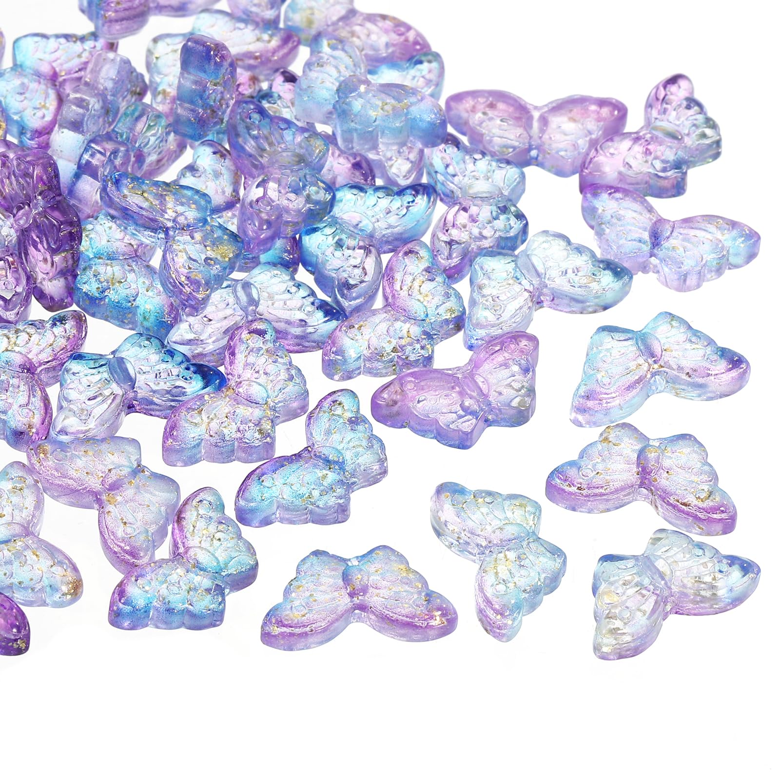 Perles papillon en cristal de 8 x 15 mm pour ateliers créatifs et bijoux d'été