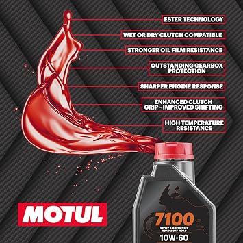 Motul 7100 4t Synthetic Ester - Motor Oil 10W60-1L 102190