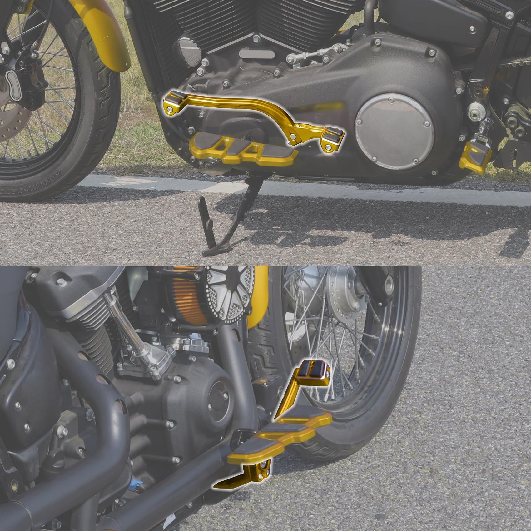 Amazon.com: TCMT Gold Brake Shift Arm Lever Peg Pedal Fit For