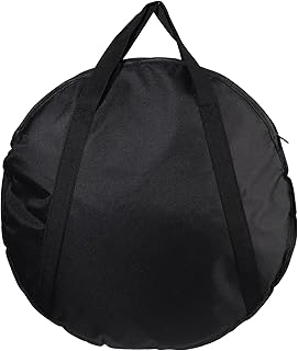 Vaguelly 23 Inch Cymbal Gig Bag with Handle Double- layer Round Cymbal Storage Case for- proof and Waterproof