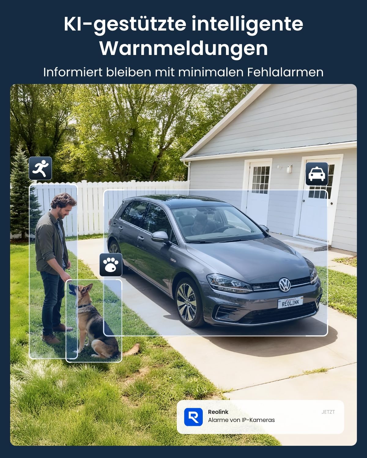 Reolink Überwachungskamera Aussen Akku Argus 3 Ultra(Schwarz) mit Solarpanel, 8MP Farbnachtsicht, Solar WLAN Kamera Outdoor mit 2,4/5GHz WiFi, KI-Erkennung, Alarm-Filter, Spotlights, 2-Wege-Audio