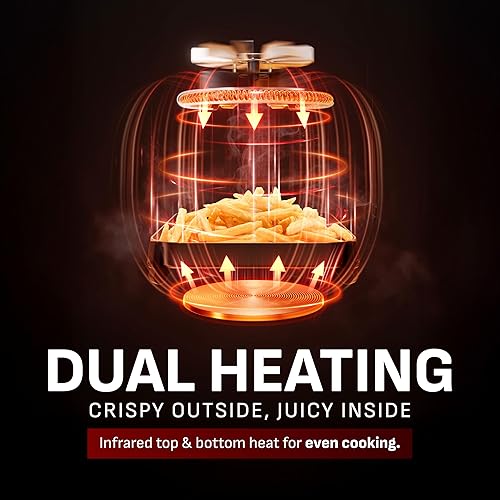 Miniatura 3 de Freidora de aire infrarroja T-Fal, 2 veces más rápida que el calentamiento tradicional*, Combo grande de freidora de aire y deshidratador, 8