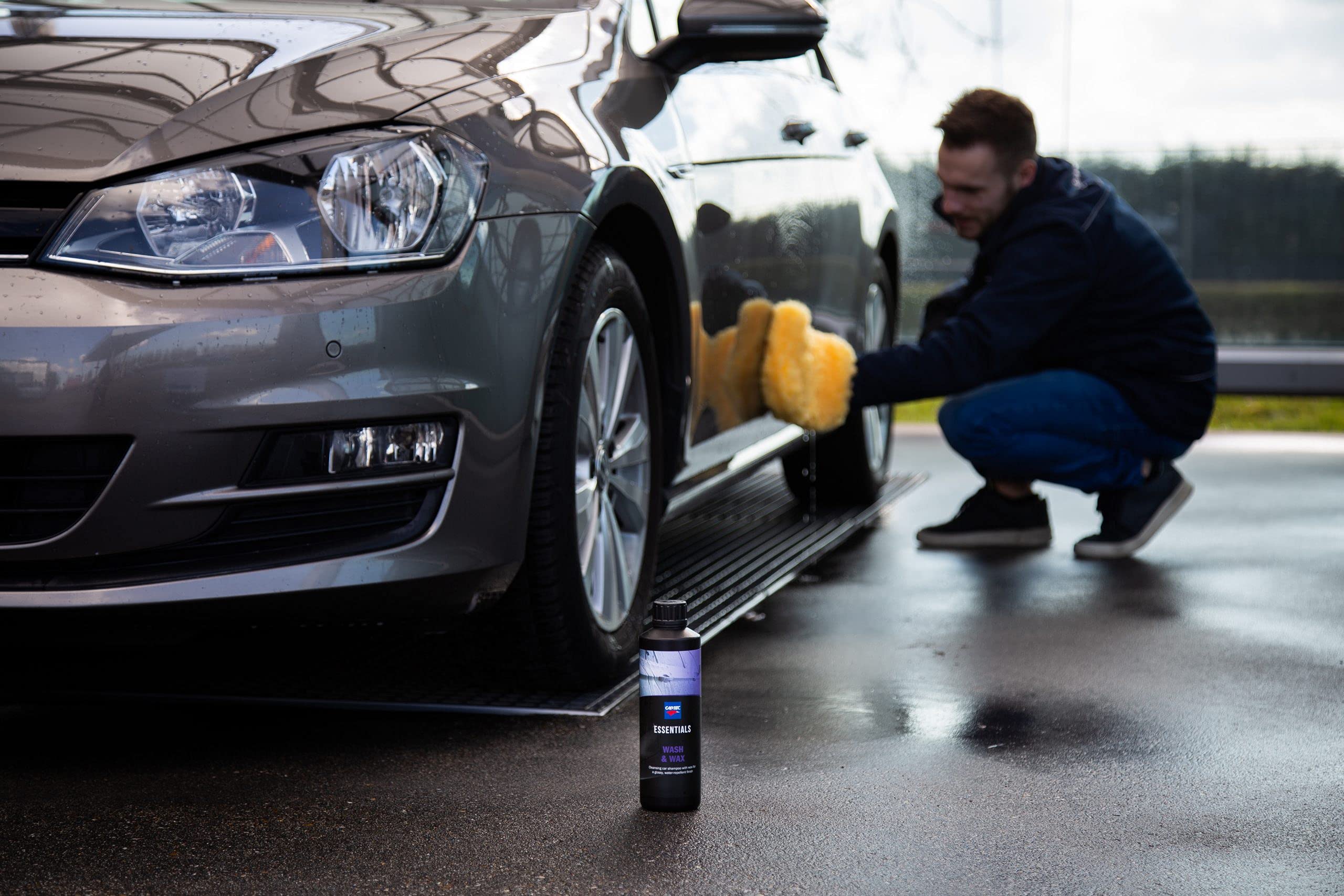 Shampoo Auto e Moto con Cera Idrofobica Protettiva Cartec Essentials WASH & WAX