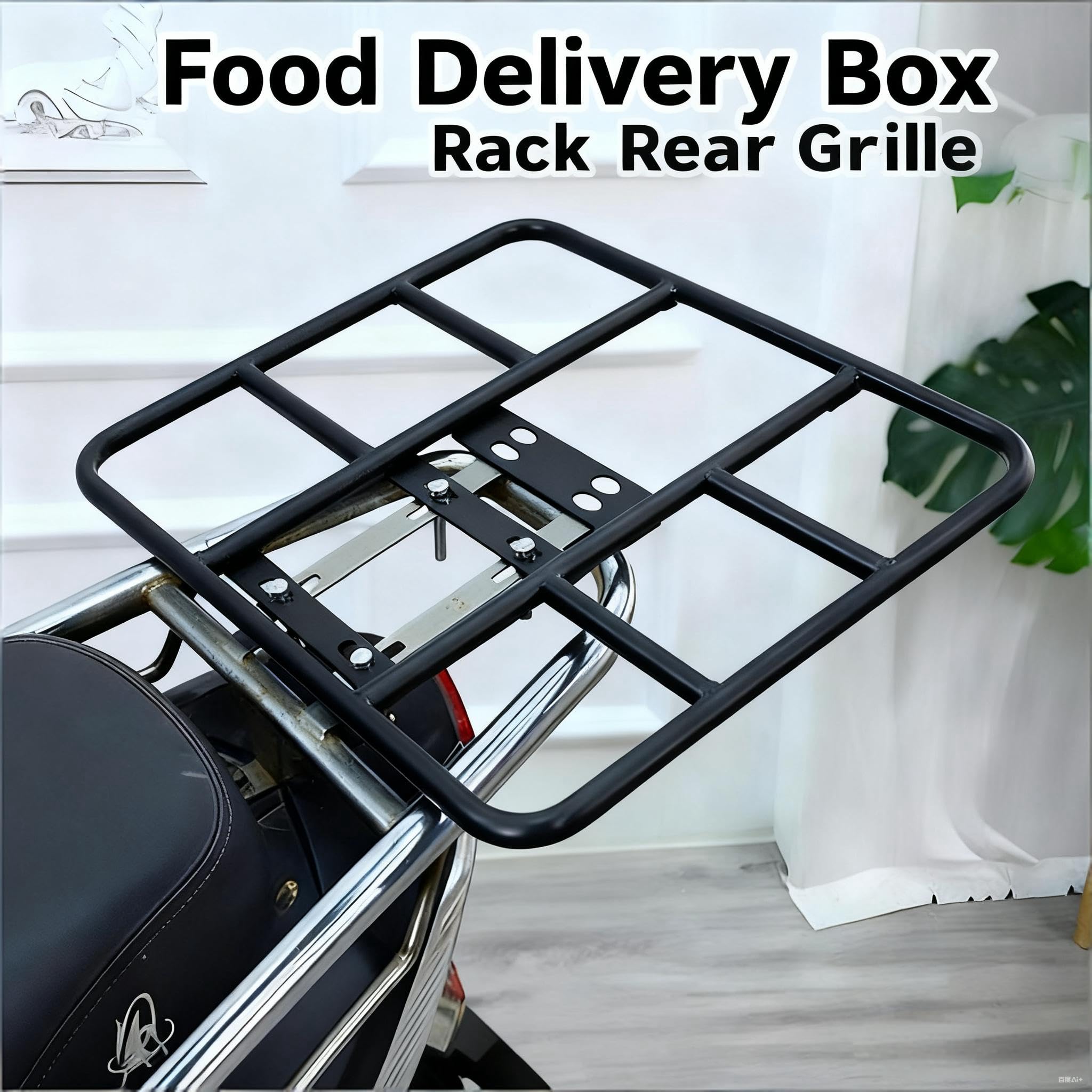 Akozon 80kg de Carga de Entrega de Alimentos Caja Soporte Universal para Bicicleta Eléctrica de la Motocicleta (-1615220015615)