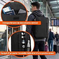 Sac Travail élégant Sac à Dos Voyage Extensible 30x15x40 Cm - Bagage Cabine Avion Sac Extensible Voyage Sac Travail élégant Sac à Dos Voyage Extensible 30x15x40 Cm - Bagage Cabine Avion Sac Extensible Voyage