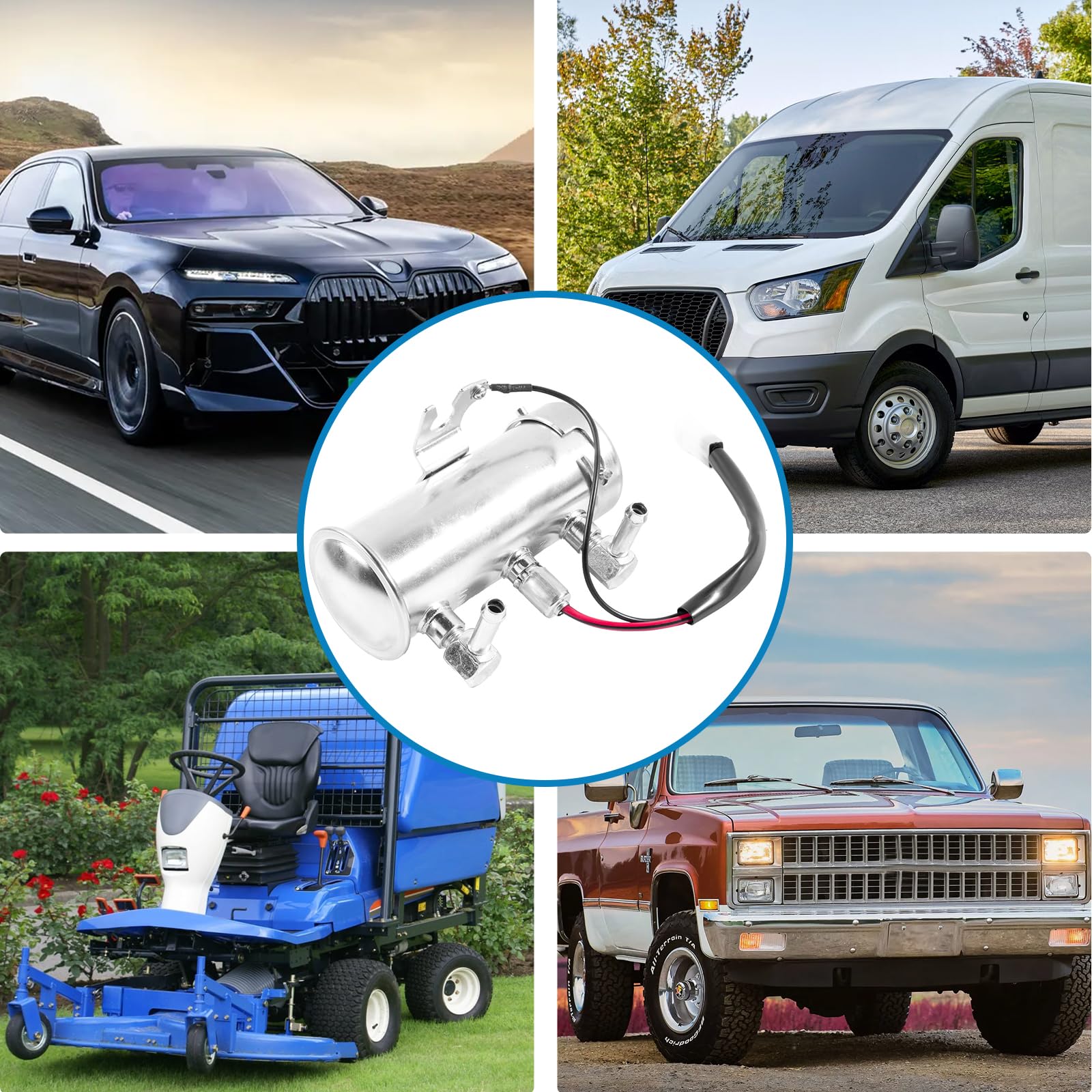 Pompa carburante elettrica 12V di ricambio per auto a benzina, diesel, acqua, bio, furgone, pompa carburante universale per benzina e diesel