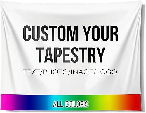 Miniatura 2 de Misnest Tapiz personalizado, fotos personalizadas, texto para el hogar, dormitorio, fiesta, sala de estar, telón de fondo, horizontal, 37 x 29