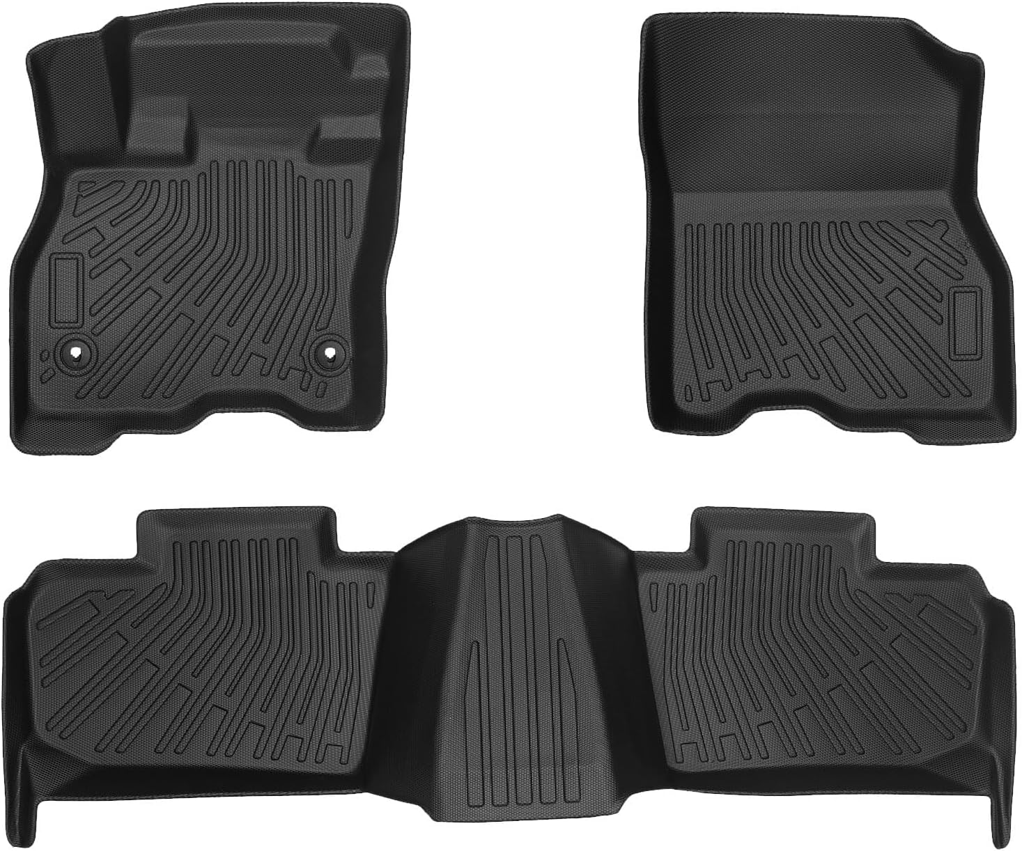 Priprilod Floor Mats Fit for Nissan Leaf 2011-2017 All Weather Protector TPE Floor Liners Custom Fit Car Mats Non-Slip