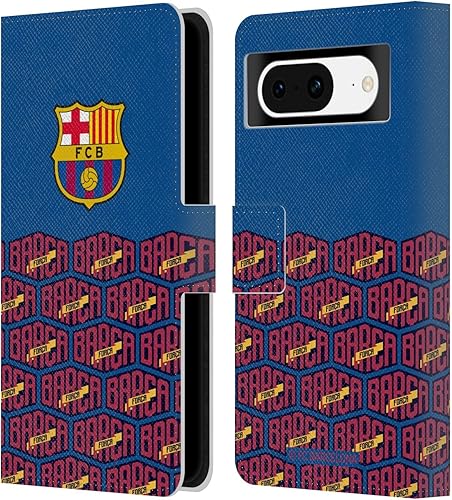 Miniatura 9 de Head Case Designs Officially Licensed FC Barcelona Zigzag Forca Barca Leather Book Wallet Case Cover Compatible with Google Pixel 8