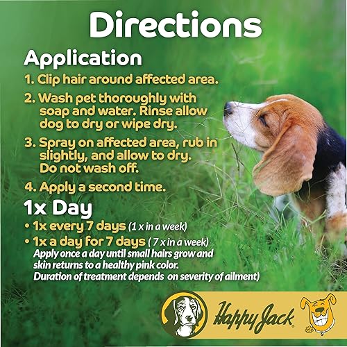 Miniatura 5 de HAPPY JACK Tratamiento Sardex Mange para perros  Alivio de picazón inodoro e inoxidable para irritaciones de la piel, incluyendo sarna severa,