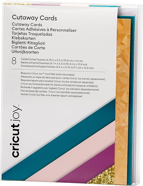 Cricut Cutaway Cards | Corsage | 10.8cm x 14cm (4.25" x 5.5") | 8-Pack | for use Joy, (2008858)