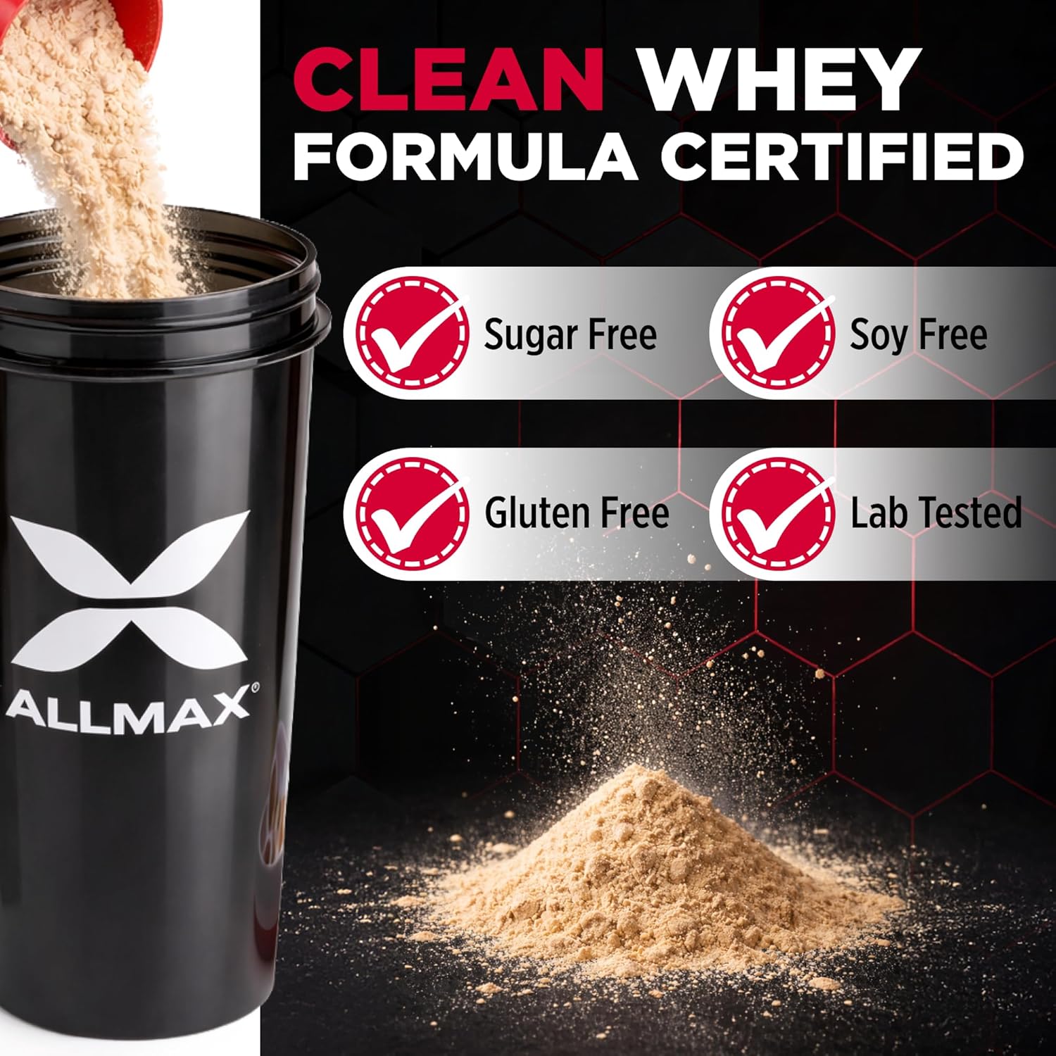 ALLMAX ISOFLEX Pure Whey Isolate Protein Powder - Gluten Free, Low Lactose, Sugar-Free - High-Protein, Clean, Keto-Friendly, Pre Post Workout Supplement, Women and Men | Chocolate Peanut Butter, 5lb - Image 4