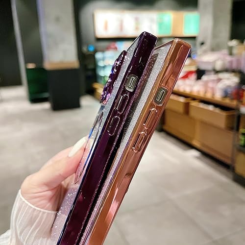 Miniatura 6 de aowner Funda magnética para iPhone 11 Pro Max cuadrada con purpurina compatible con MagSafe protección resistente, ajuste delgado, a prueba de