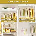 Ulif U6 Sac de séchage pour vêtements, 5-Tier Au-dessus de la laveuse et du sécheuse rangement et organisateur de salle, lourd-duty Space Sauveur, 65.3" W x 13.4" D x 77.5" H, blanc